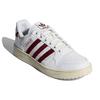 Adidas Originals NY 90 Stripes Leather Casual Slip Resistant Durable Low Top Skate Shoes Unisex Sneakers White Red HQ4271