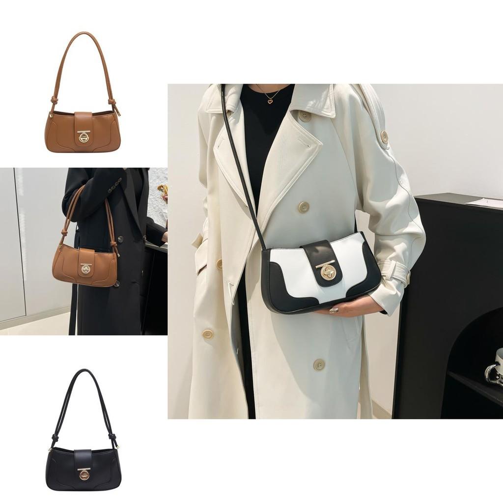 Trendy Chic Color-blocked Handheld Small Square Bag For Women Perfect For Winter Fashion