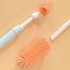Bottle Cleaning Kit - Nipple & Straw Brushes, Food-Grade Silicone Brush & Cleanser, Metal Handle, with Easter Gift for New Moms
