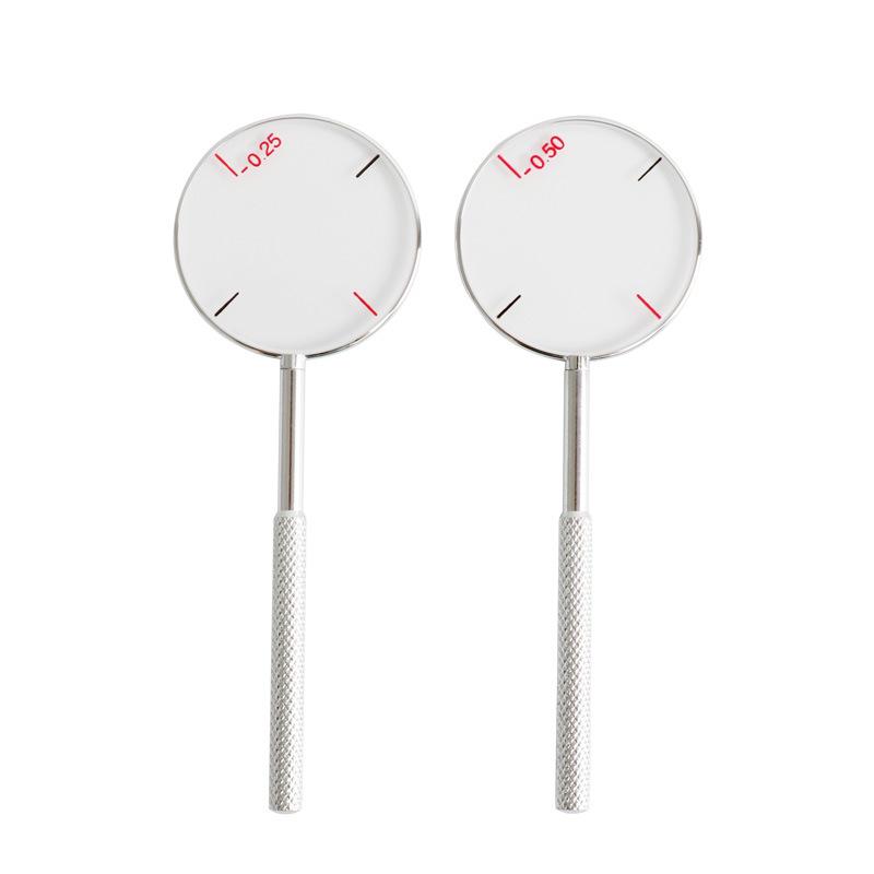 Phoropter Cross Cylinder Lens with Metal Handle for Optometry, Available in 25° or 50°