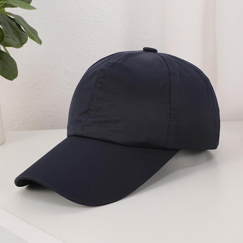 Cross-border New Pure Color Simple All-match Quick Drying Baseball Cap Outdoor Shade Breathable Adjustable Cap