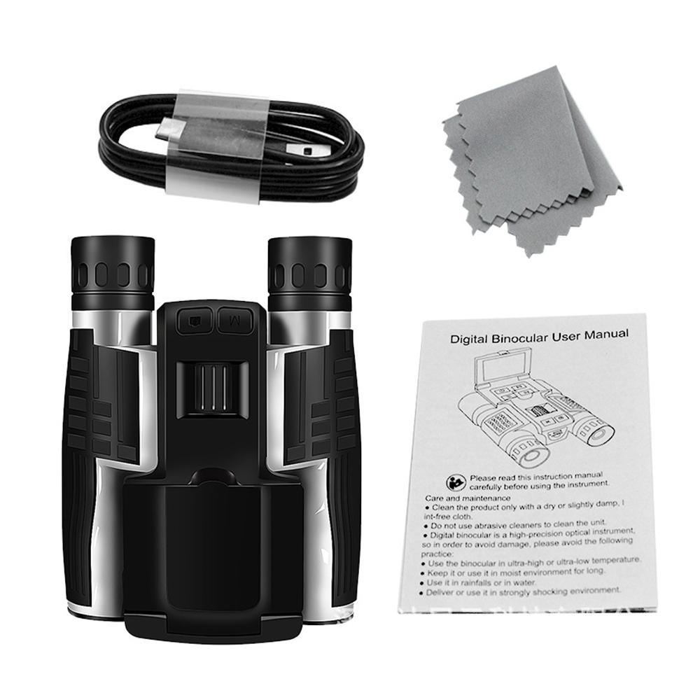 Digital Binoculars Outdoor Camping Telescope 12x32 Video Photo Recorder with 2.4 Inch LCD Display