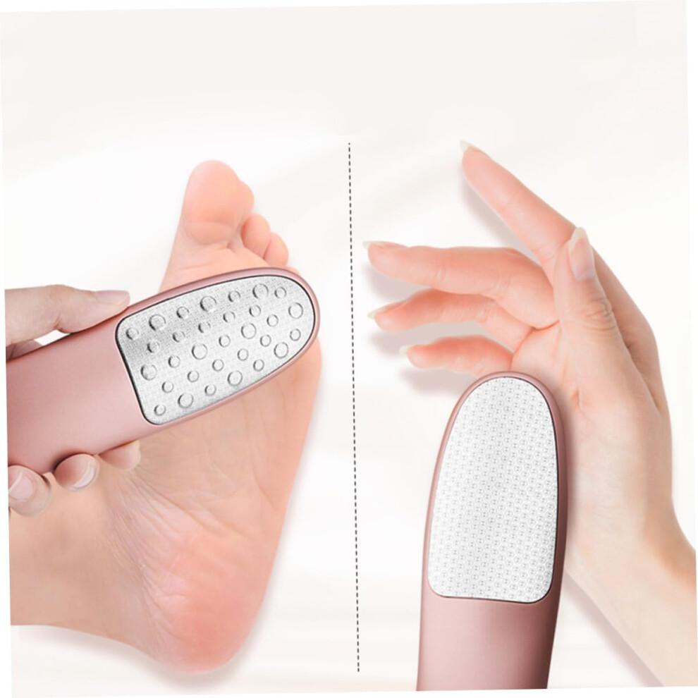 1pc Stainless Steel Foot File Callus Remover Dead Skin Exfoliator Tool for Home Rose Gold and Smooth Soles