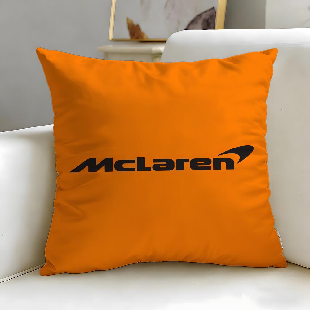 classic car brand McLaren Cushion Cover Soft & Easy-Wash Pillow Case – Versatile for Couch, Bed, Travel and Office