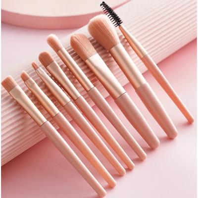 8 Mini Súprava štetcov na make-up, Morandi Matný, Mäkké štetiny, Štetec na očné tiene, Štetec na lícenku, Nástroj pre začiatočníkov v kráse