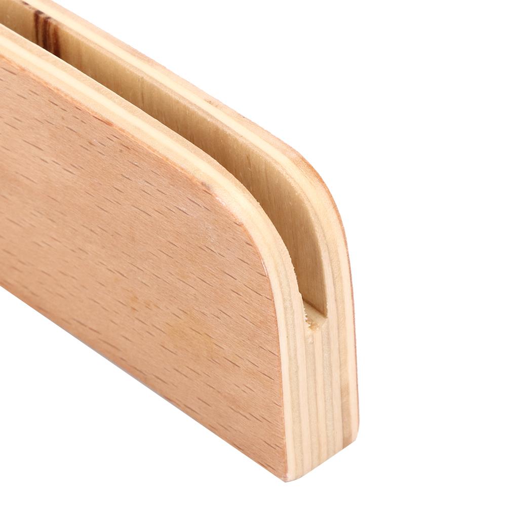 2pcs Wooden Pocker Stand Hands Free Playing Card Organizer Base for Arthritis Elderly