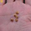 Copper Gilded Spacer Beads: Flying Saucer, Carved Key Pattern, Retro Jewelry Materials