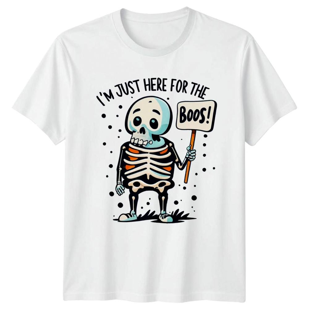 Im Just Here For The TShirt Skeleton Humor Halloween Halloween Gift For Him S