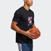 Adidas Panda Cartoon Print Basketball Sports Crew Neck Short Sleeve T-Shirt Men Tops GN5149