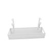 Under Desk Cable Management Tray Carbon Steel Under Desk Storage Basket Cable Organizer with Clamp for Office Home
