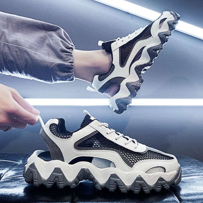 Cezun Sandals Men's 2025 New Summer Trend Casual Sports Dad Shoes Wear Beach Hole Shoes Men