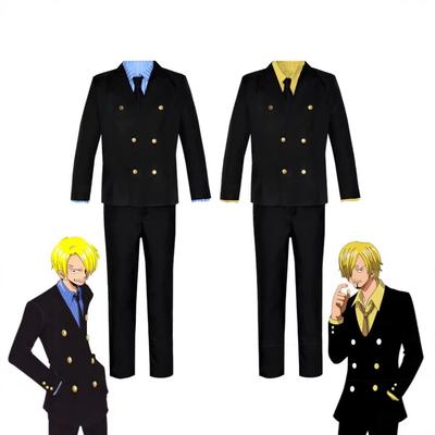 Μονοκόμματο κοστούμι cosplay ONE PIECE, κοστούμι cosplay Sanji/Shanghis με φρούτο φραγμού, δισδιάστατο κοστούμι animation