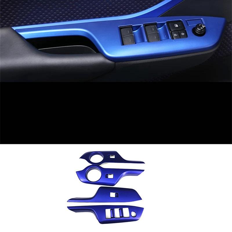 Car Window Switch Panel Cover Window Switch Panel Glass Lifting Control  For Toyota C-HR CHR 2016- Interior Accessories