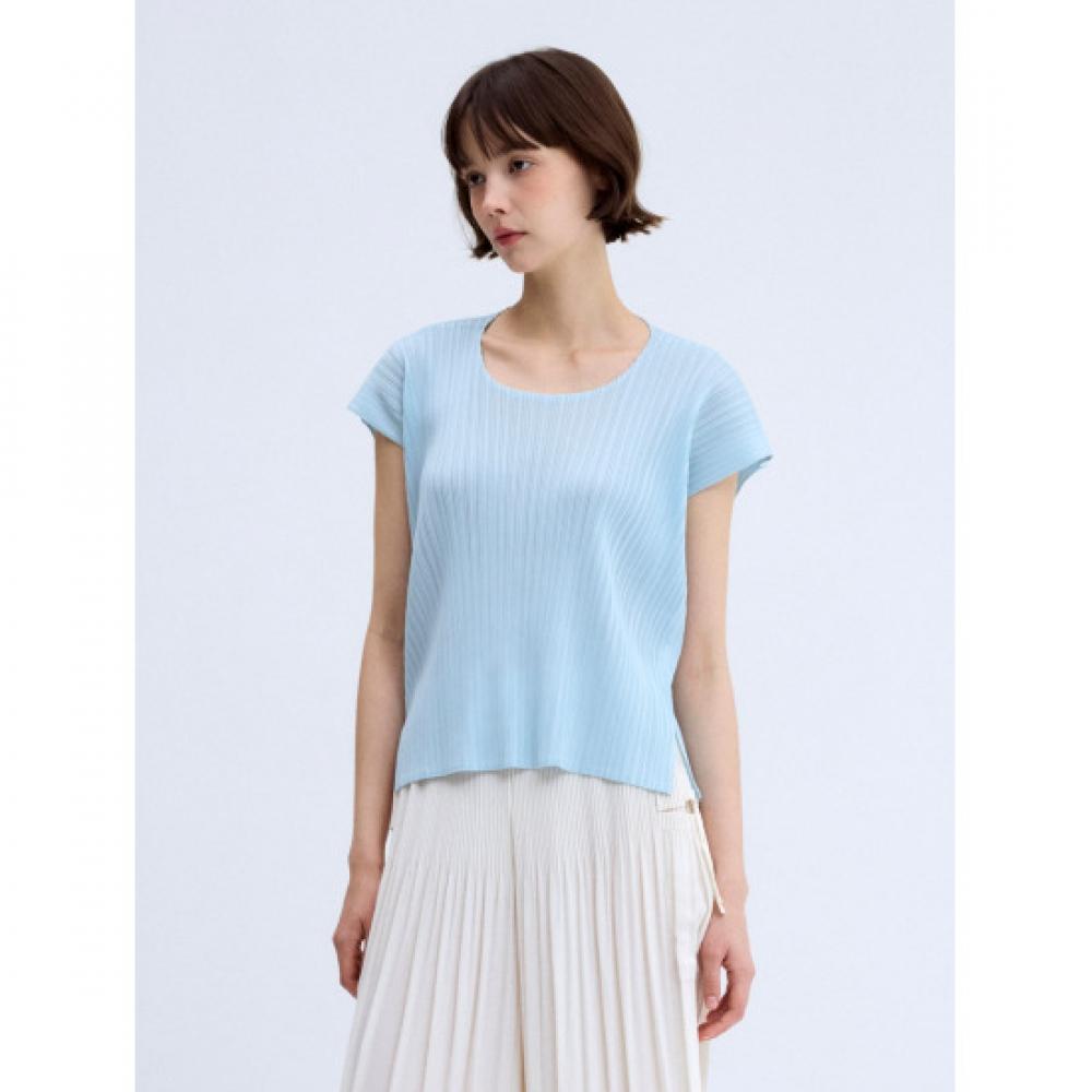 Lapli Back Round Folding Blouse Lpblm025002