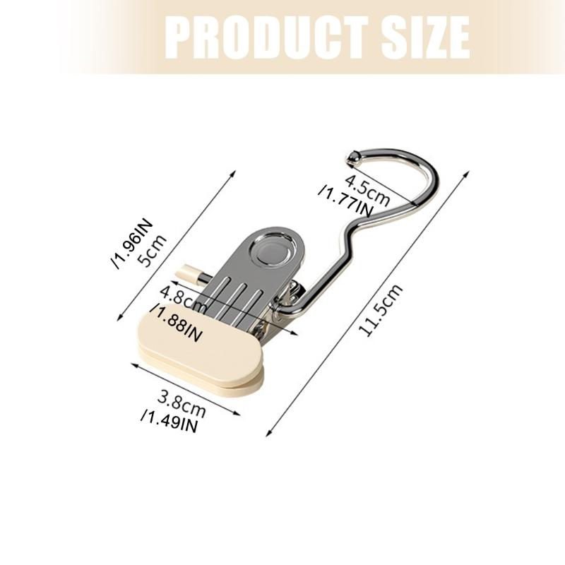 Practical Nonrust Steel Hanger Clip Featuring Double Capacity Design And No Residues Grip Nonslip Wide Clothespins
