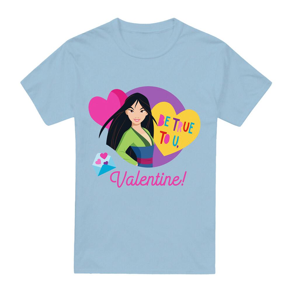 Disney Princess Valentine S Day Be True To You With Mulan Mens T-Shirt S-2XL XXL