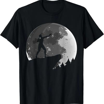 Shot Put Full Moon Throwing Athlete Thrower Men T-Shirt