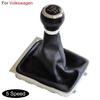 For Passat B6 B7 CC 2005-201 for Gear Shifter Knob with Dustproof Cover 5/6 Speed Gear Shift Knob Stick Gaiter Boot Frame Kit