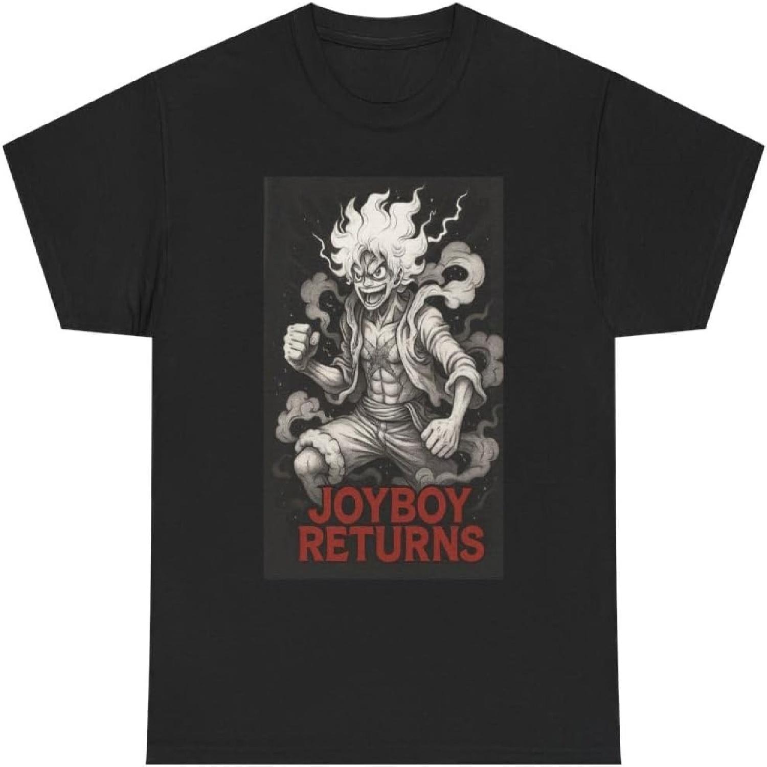 One Piece Joyboy Returns Luffy Graphic T-Shirt, Unisex Black S