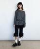 ROUGHNECK Striped Off-Shoulder Knit