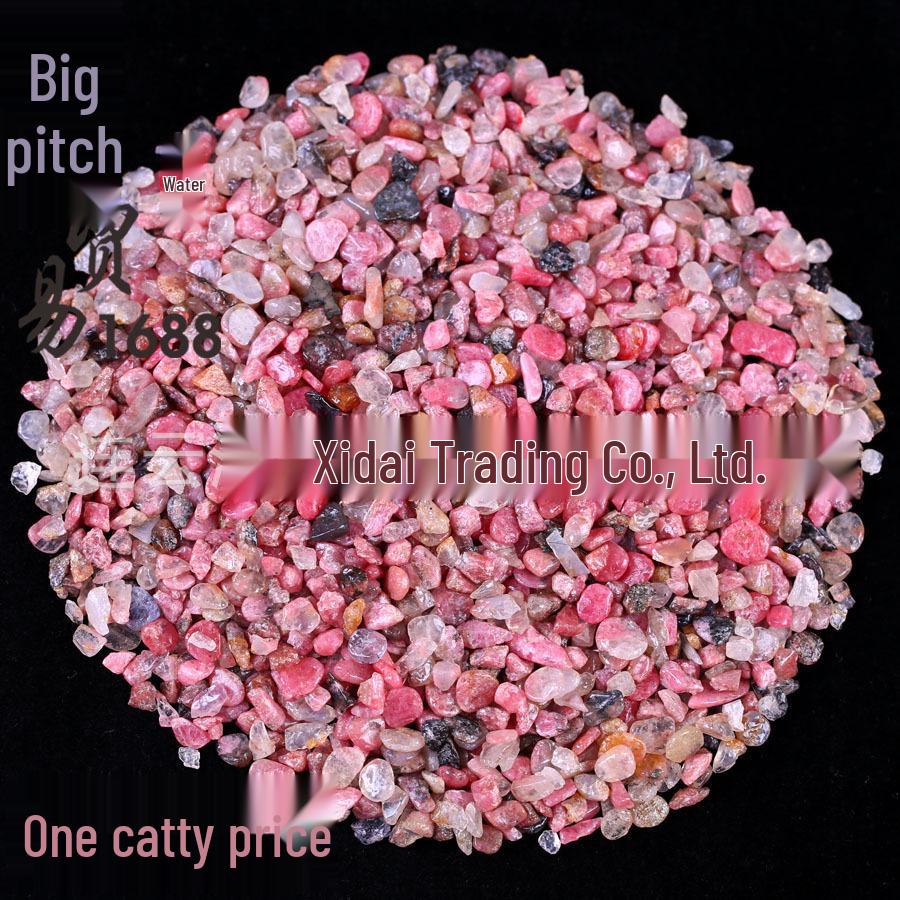 Natural American Pink Rhodonite Gravel Ornament