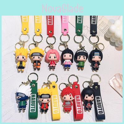 Adorable Naruto Keychain Soft Rubber Figurine Cute Key Accessory For Gifts