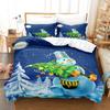 Christmas Christmas cartoon digital printing bedding four-piece set