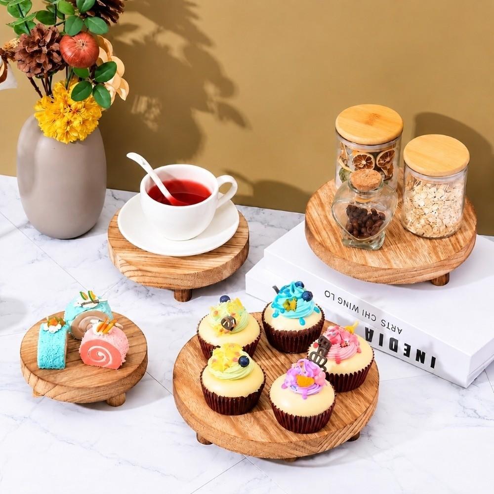 Decorative Base Wood Plant Stand Stepped Flower Pot Holder New Wood Pedestal Riser Balcony