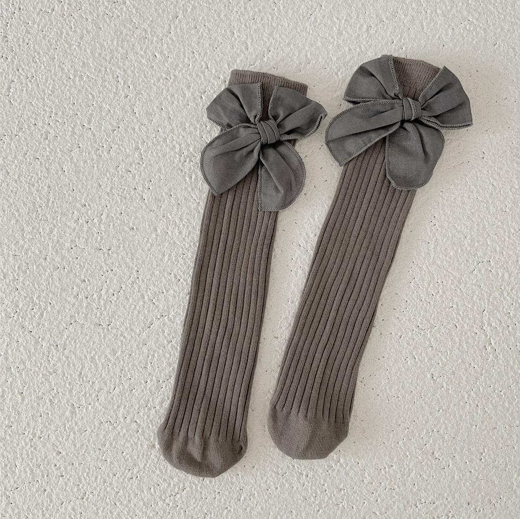 1 pár Sladké princeznovské mašle Ponožky do půli lýtka pro děti Dívky Vynikající Roztomilé Korejské módní ponožky Jarní Podzimní Měkké Česané bavlněné ponožky