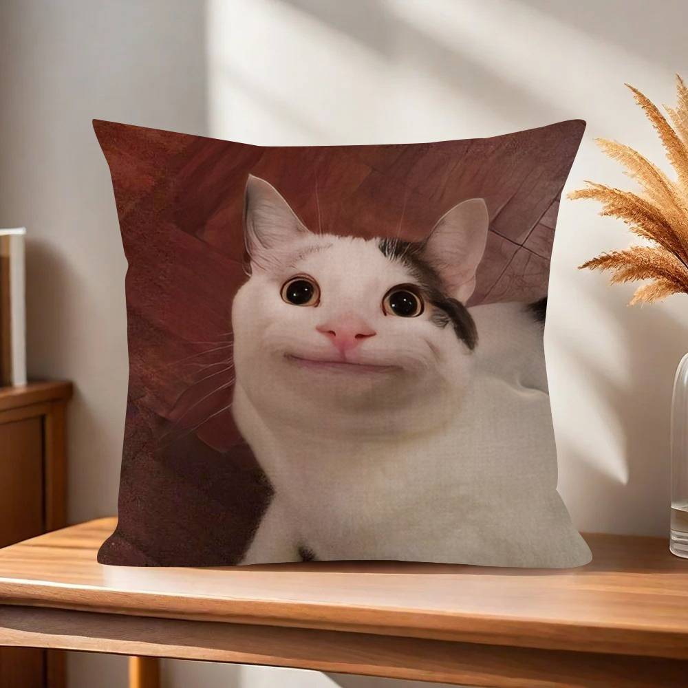 Funny Cat MMeme  cm Cushion Cover Pillow Cover Decor Pillowcase Home Pillowcase for Couch Pillow