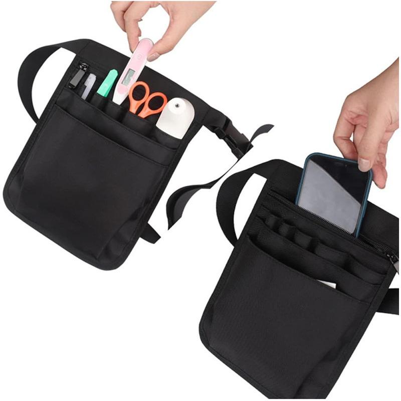 Adjustable Nurse Fanny Pack Portable Large Capacity Oxford Cloth Nurse Pouch Waist Bag Multi Compartment Pocket Belt Organizer