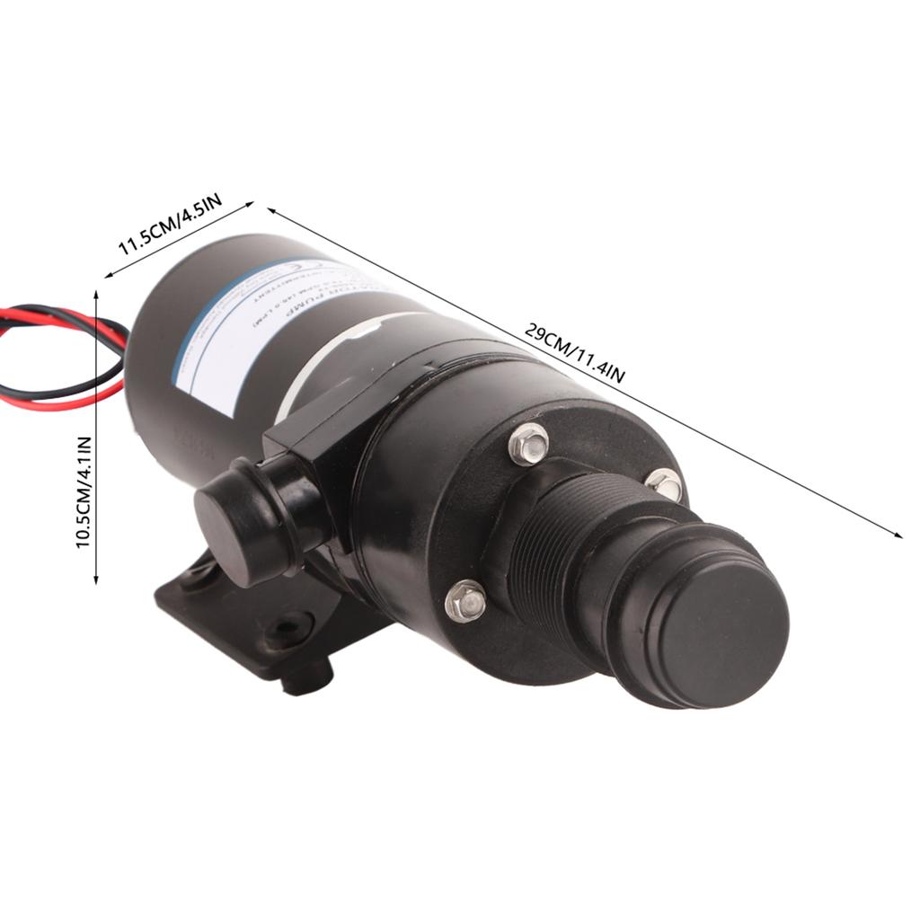 Self Priming Macerator Waste Pump Waste Evacuation Run Dry Protection for Marine Yacht Boat 18590‑2092 Waste Pump Sewage Pump