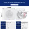Airmate Kitchen Exhaust Fan Window Glass Wall-Mounted Ventilator Bathroom Ventilating Fan Strong Mute For Home