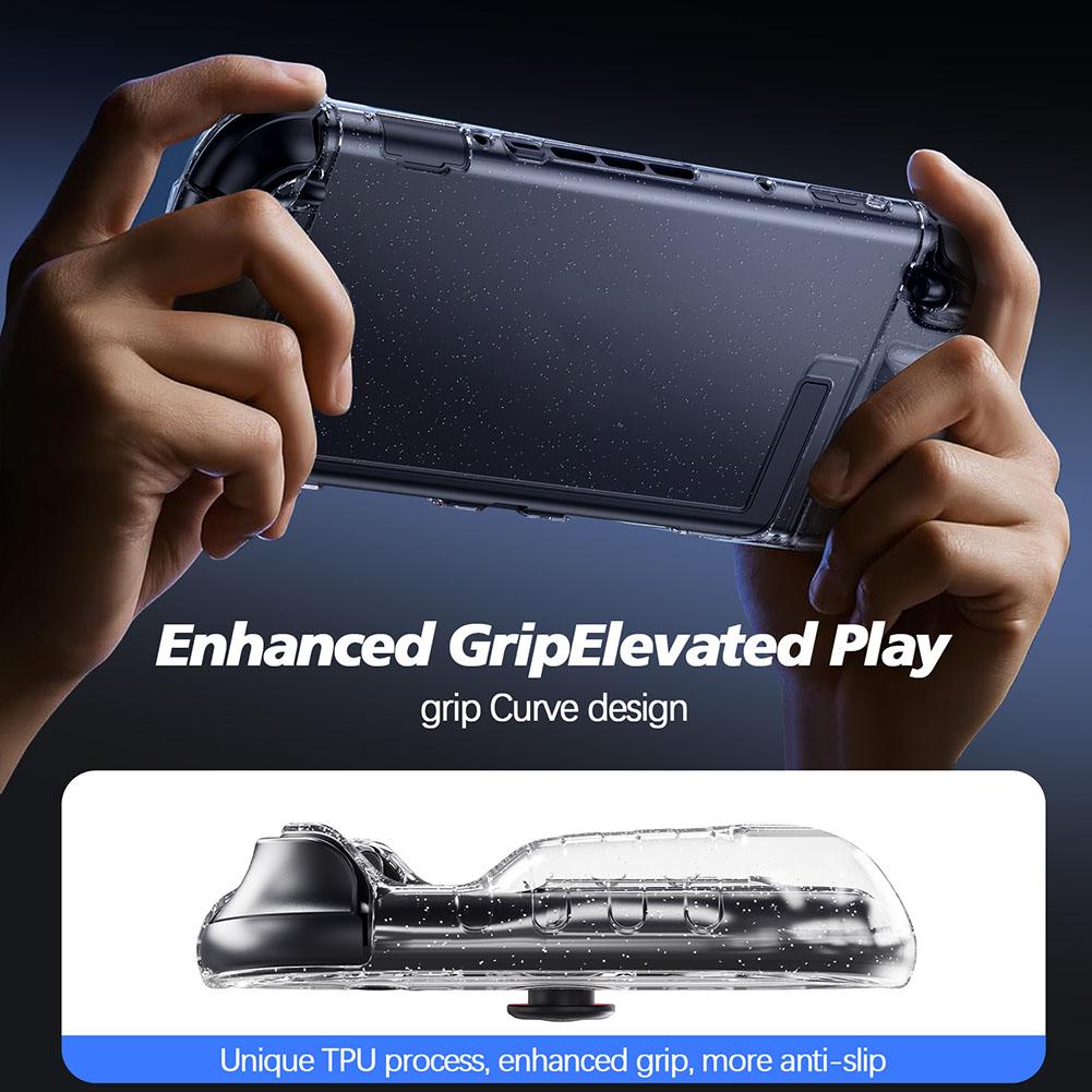 Transparent Protector Cover Anti-Scratch Protective Case Shockproof Game Console Cover Split Design for Switch 2 Accessories
