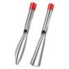 2 Pcs Gardening Tool Set Spade Shovel Rake Weeding Digging Soil Farming Shovel Stainless Steel for Planting Flowers Potted Plant