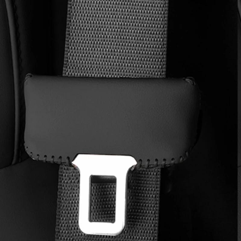 For Leading Ideal Li LiXiang L6 L7 L8 L9 Car Safety Belt Buckle Suede Leather Protective Cover Car Seatbelt Protective Cover