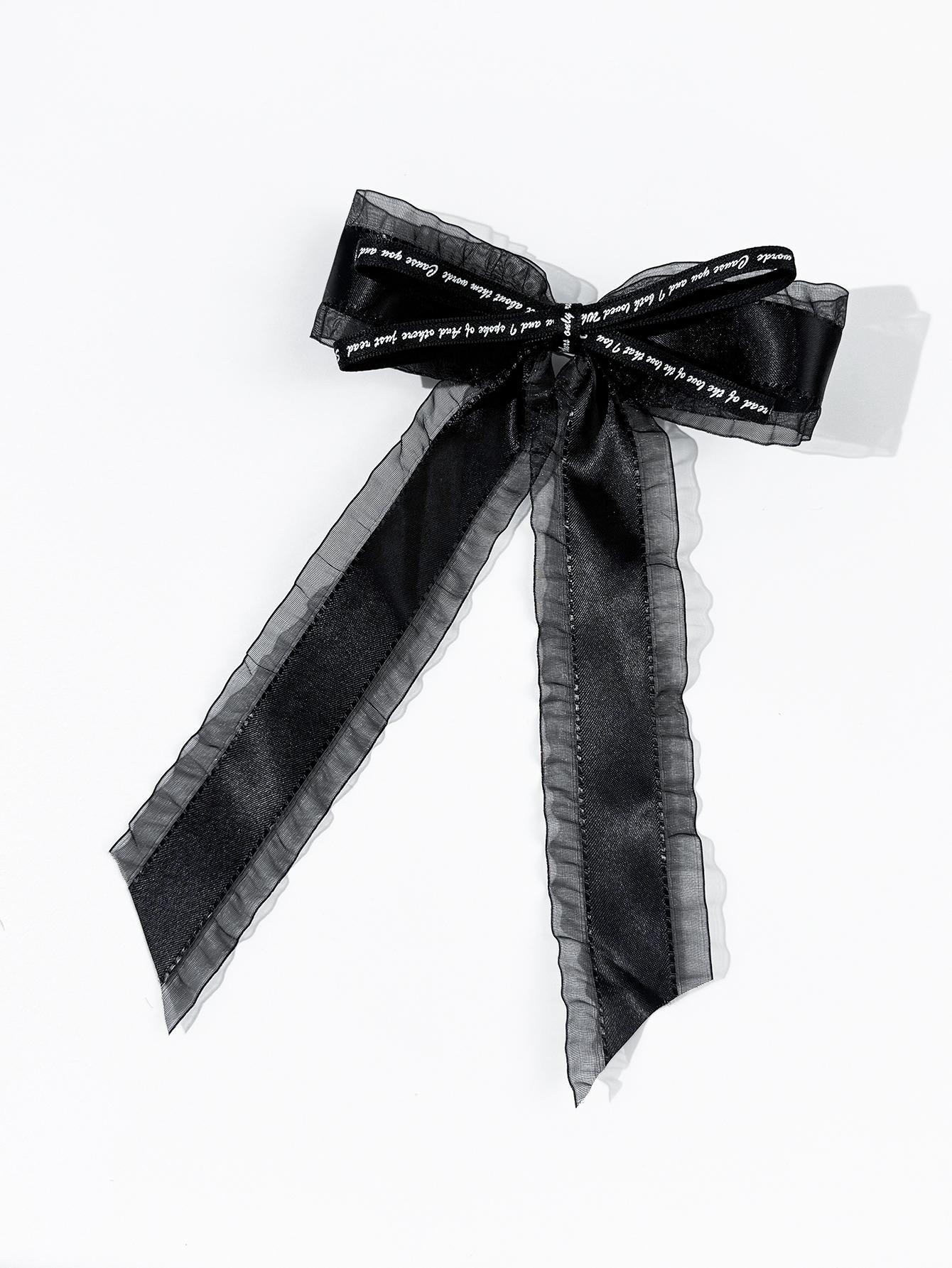 

Dark, sweet, cool, butterfly bow, ribbon, hair clip, women s fashion personality, high-end sense, headwear, hair accessories