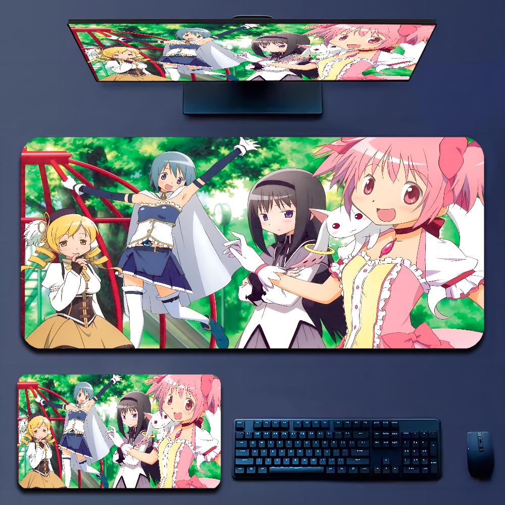 Cute Puella Magi Madoka Magica Mousepad Boy Pad Natural Rubber Gaming Desk Mat Size For Gameing World Of Tanks CS GO Zelda