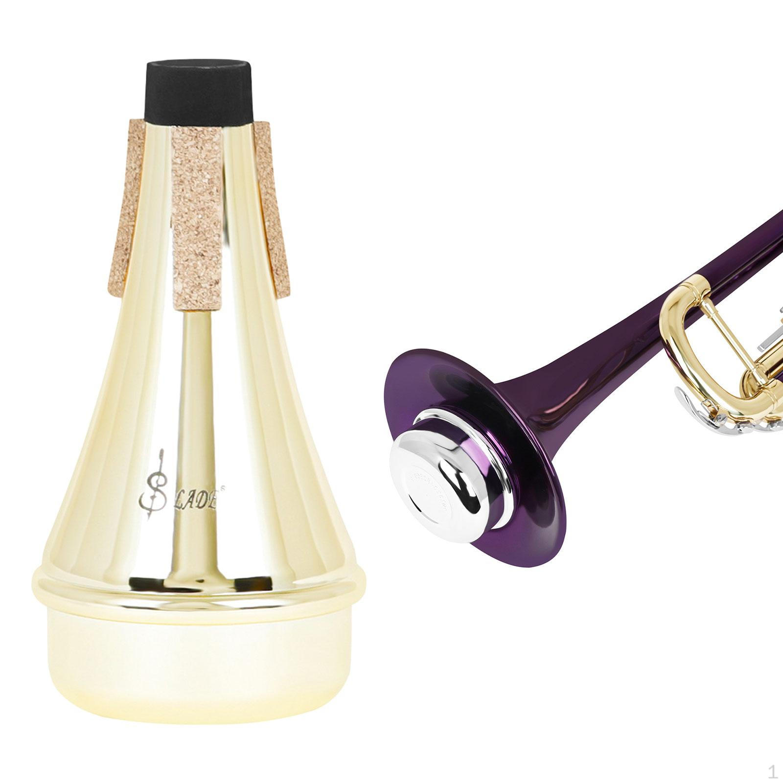 

Практика Trumpet Mute Straight Традиционный профессиональный вау для gold