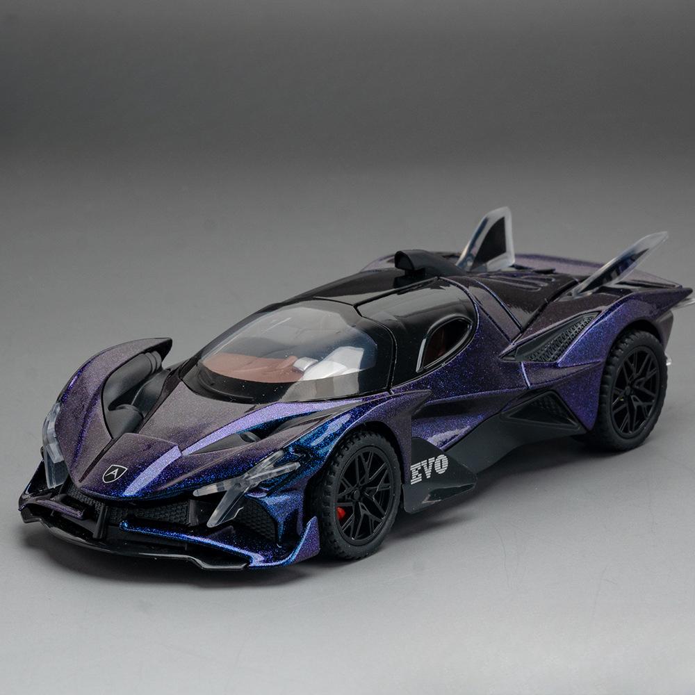 1/32 Apollo EVO Scale Alloy Sport Car Model Diecasts Vehicle Model with Light Sound Pull Back Car Toys for Child Birthday Gifts