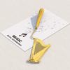 1pc Creative Musical Instrument Bookmark Piano, Guitar, Organ, Harp, Violin, Trumpet Metal Bookmarks with Beautiful Tassels