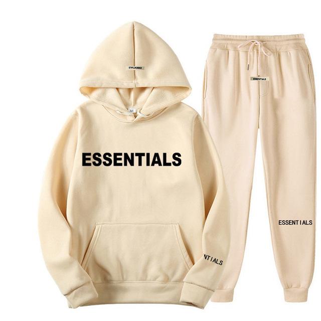 Essentiële Cross-Border Europa Hoodie & Joggingbroek Set voor Mannen & Vrouwen - Pullover met Lange Mouwen