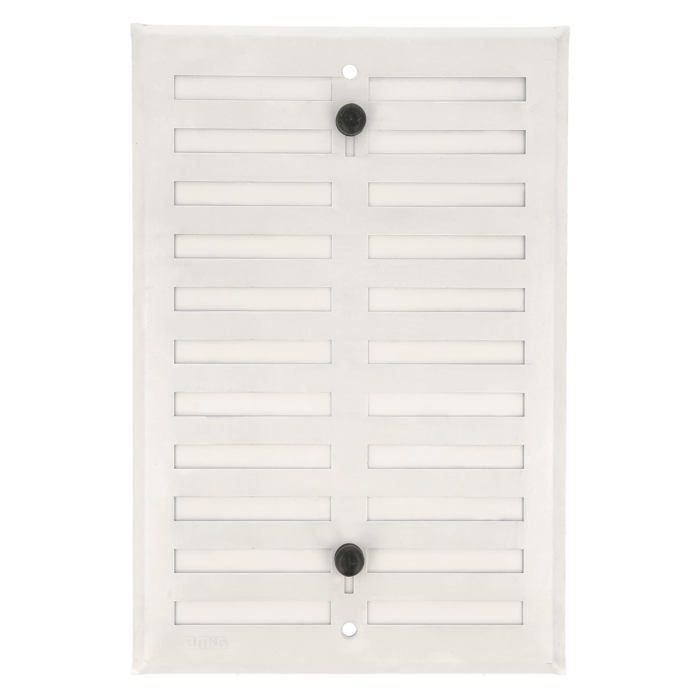 AMIG | Grille d'aération 4 | 170 x 250 mm | Aluminium | Blanc