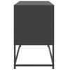 Vidaxl Szafka Pod Telewizor, Czarna, 100,5X39X60,5 Cm, Stalowa