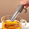Figure-Shaped Silicone Tea Infuser Flexible Heat-Resistant Tea Strainer for Loose Leaf Easy-Clean Filter for Home Office Novelty Tea Accessory