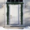 5 Sizes Christmas Decoration Cattail Grass Simulation Rattan Needle Christmas Wreath Christmas Rattan