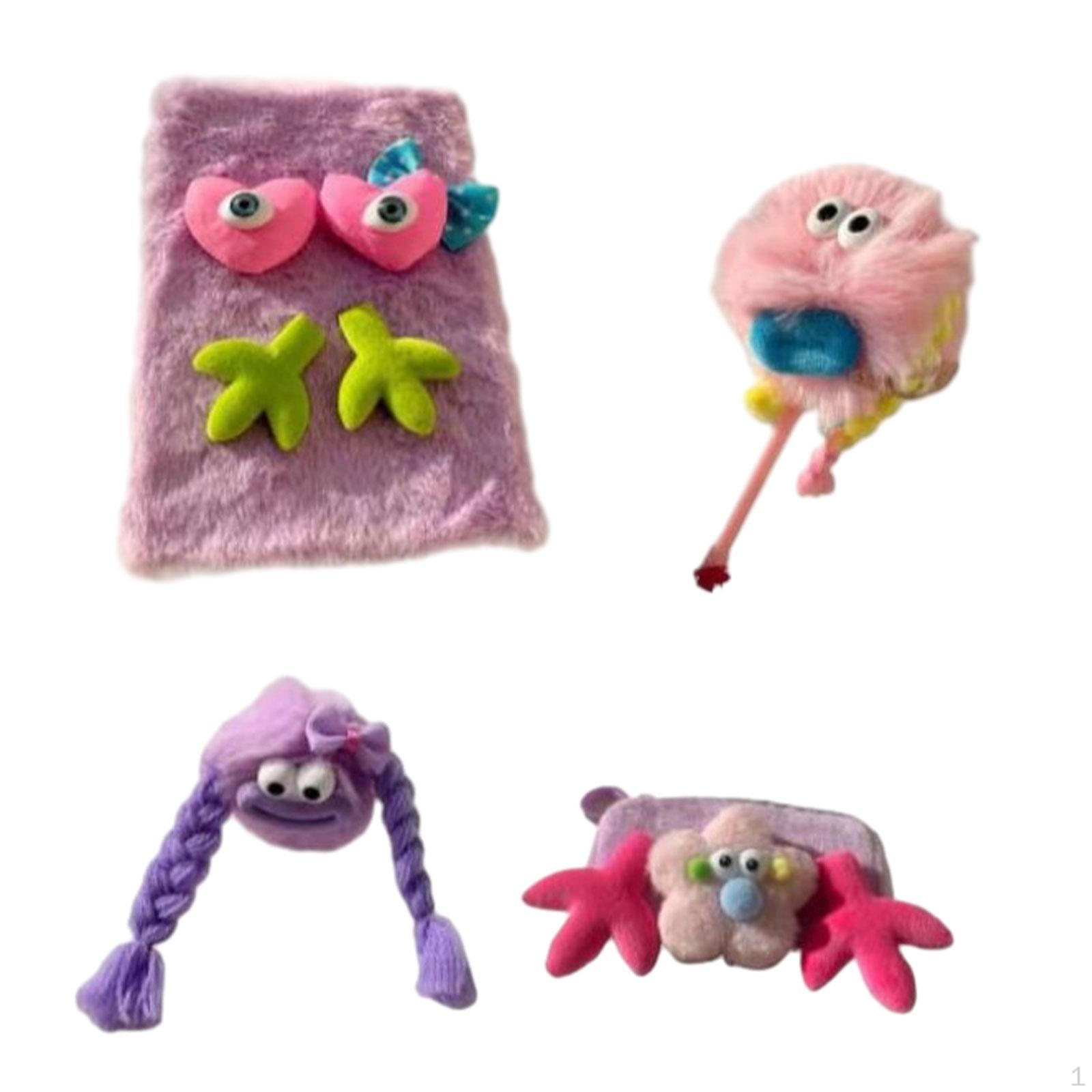 

Plush Journal Diary Fuzzy for Girls Boys Portable Stationery Cute Notebook School