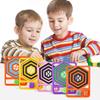 Multifunkční Fidget Karta Hračka Děti Dospívající Dospělí Přenosná Cestovní Úleva od Stresu Úzkosti 360 Stupňů Rotace Šestiúhelníkový Spinner Senzorická Hračka