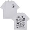 Vintage Unisex Fashion Hip Hop Streetwear Summer Tshirt With DTMF Debi Tirar Mas Fotos Print of Rapper Bad Bunny Tshirt
