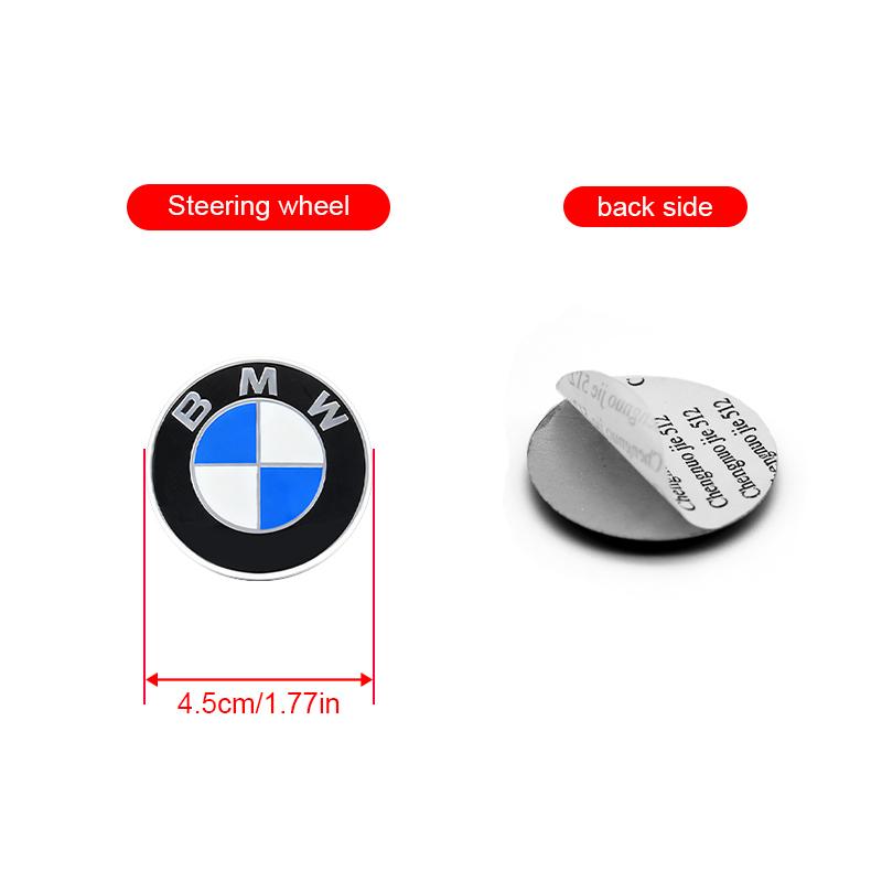 

1/4/7Pcs Car Front And Rear Logo Hub Center Cover Steering Wheel Center Sticker Accessories For BMW M F10 F07 E90 X3 X4 X1 X5 X6 BMW Blue White